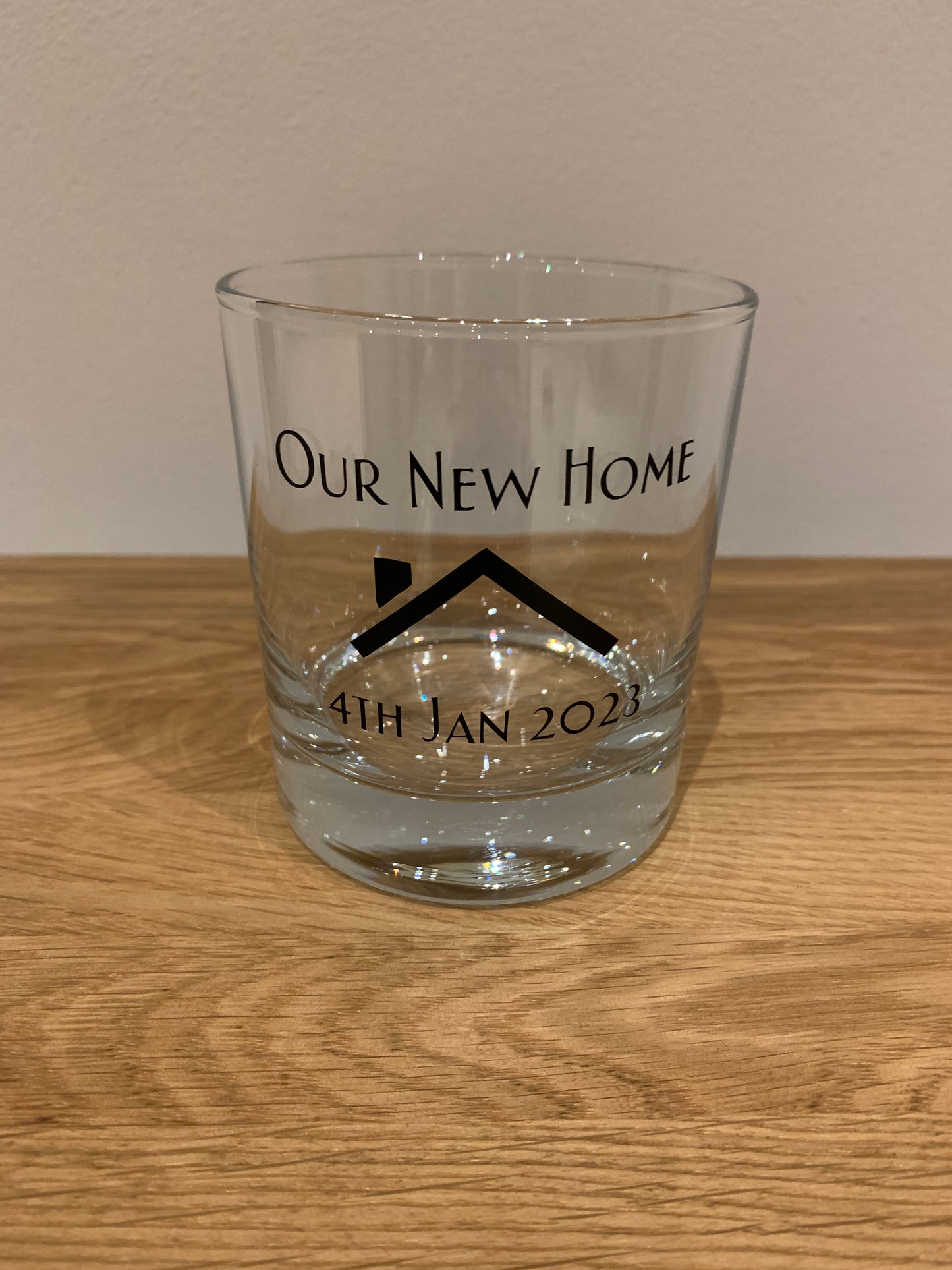 Novelty Whiskey Glass - New Homeowner