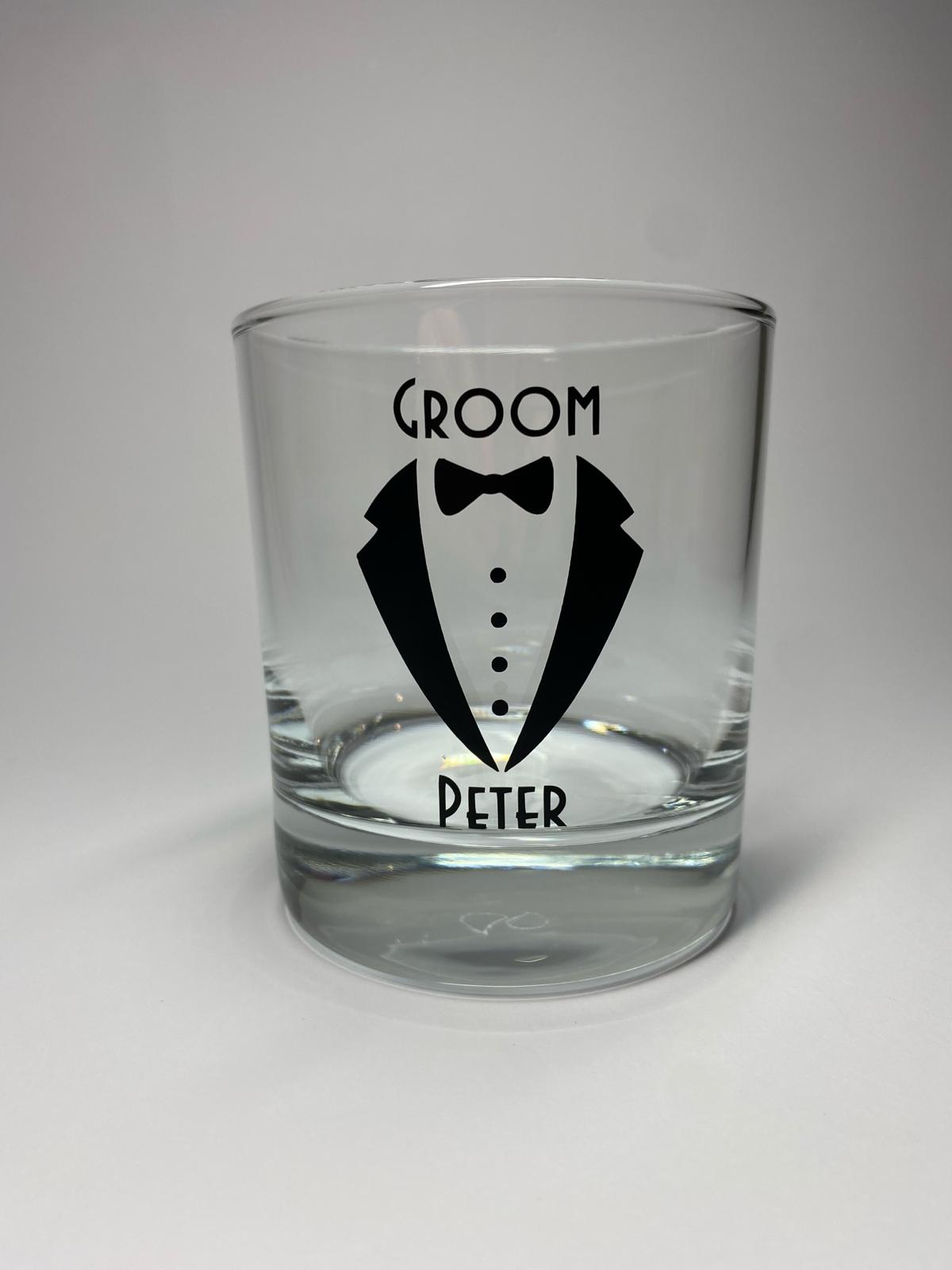 Whiskey Glass - Personalised Groom