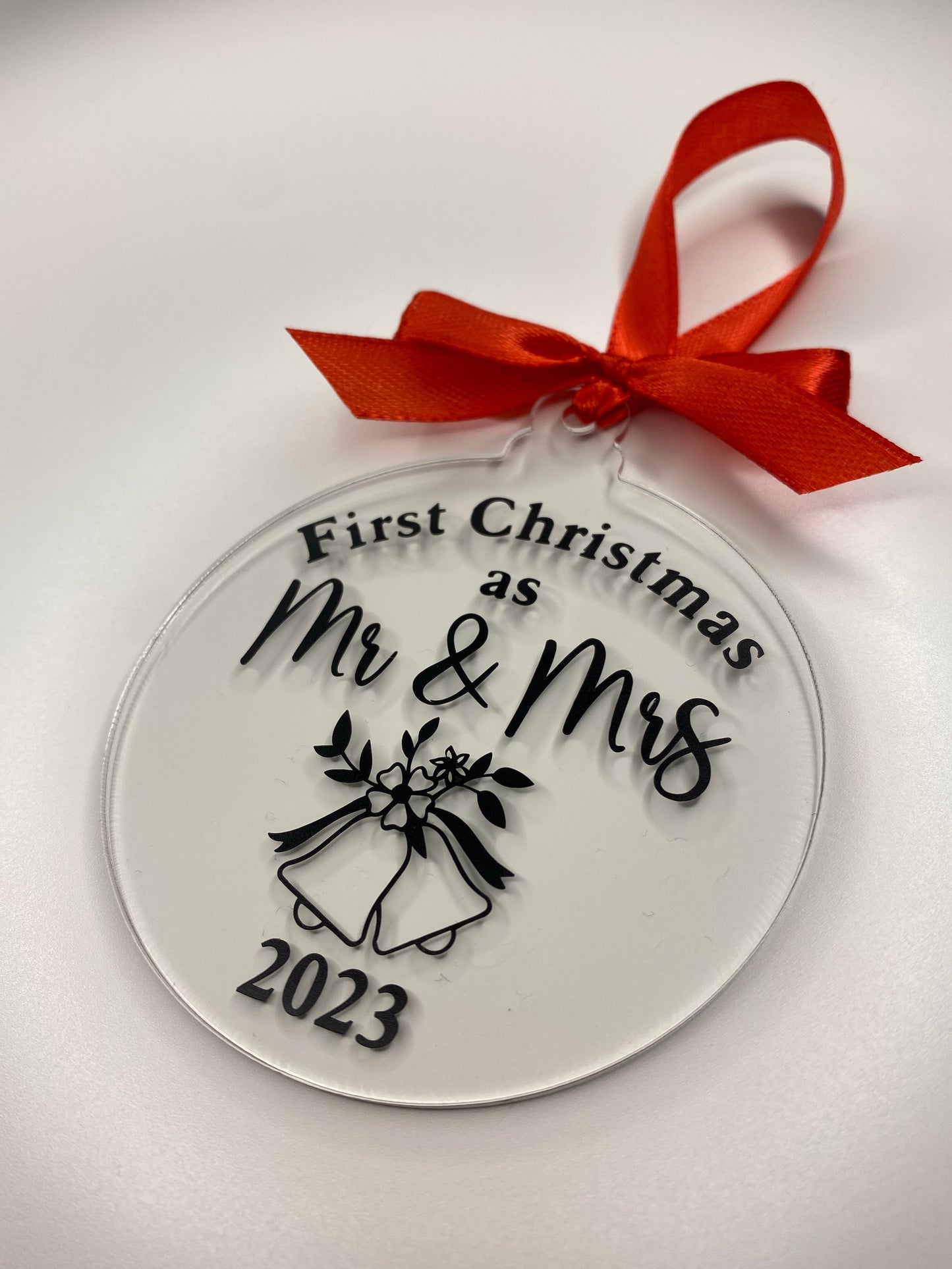 Christmas Tree Decoration - First Christmas as Mr & Mrs