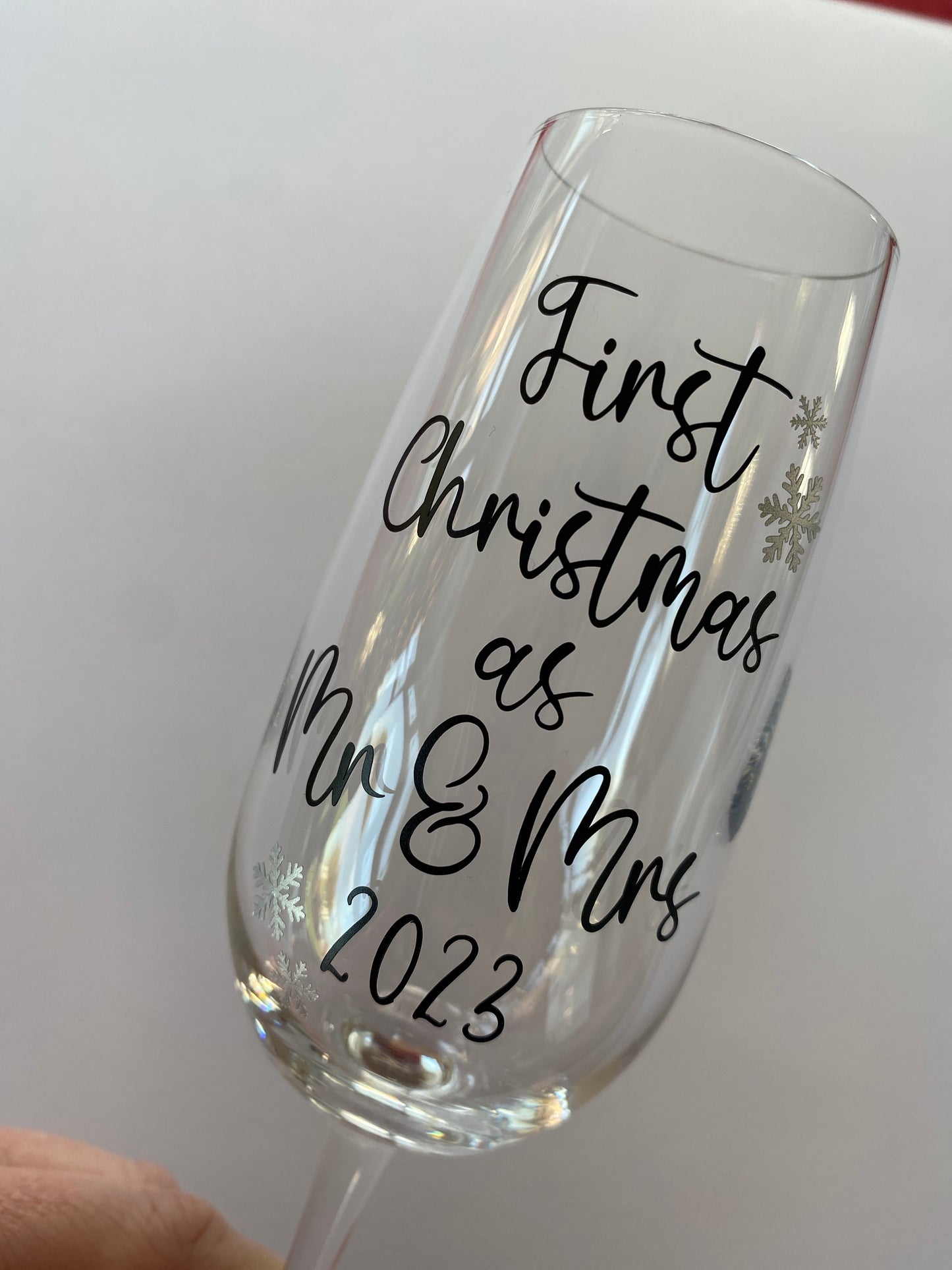 Champagne Flute - First Christmas as Mr & Mrs 2023