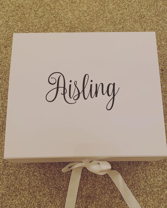 Luxury Gift Box (White) - Name Only