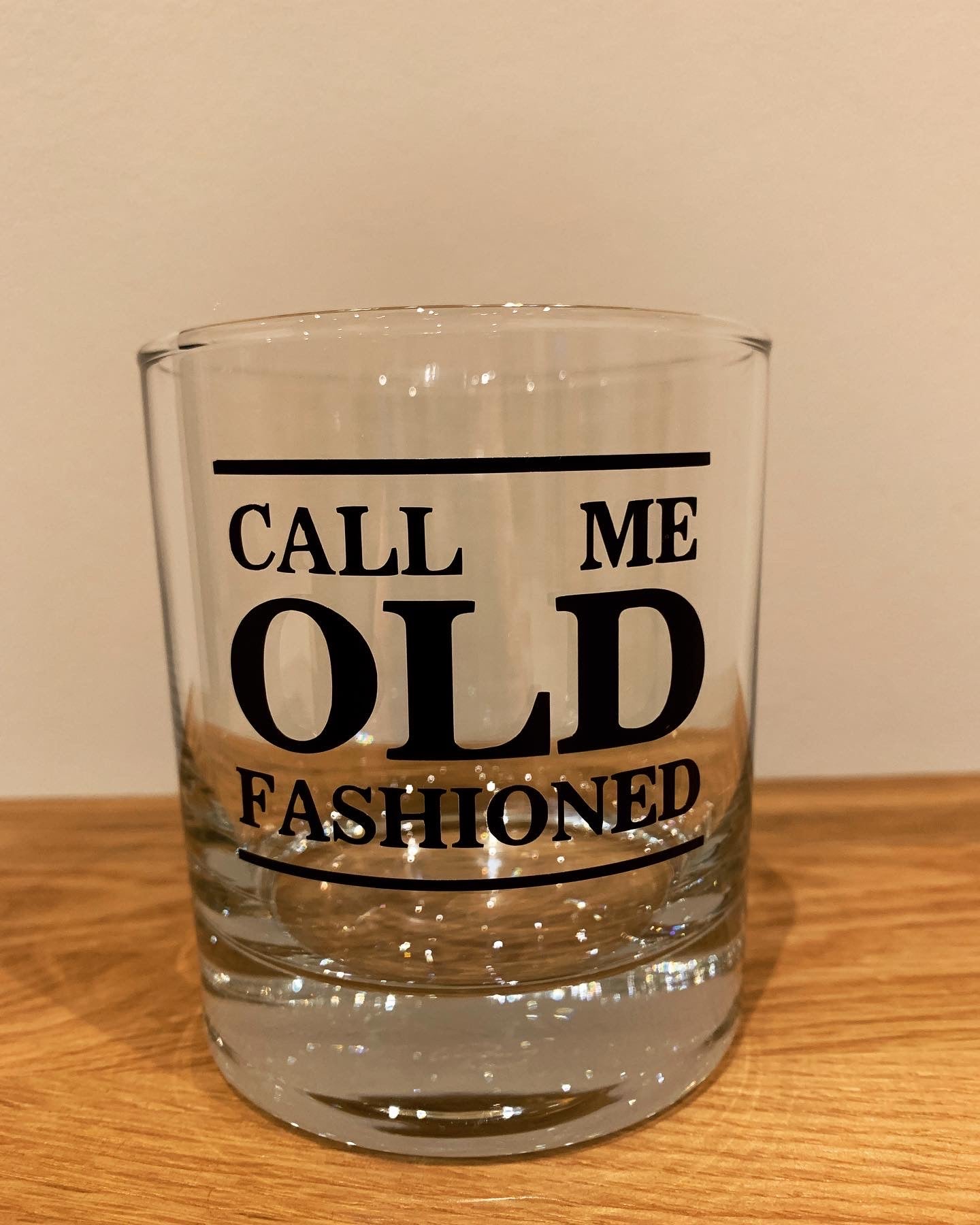 Novelty Whiskey Glass - Call Me Old Fashioned