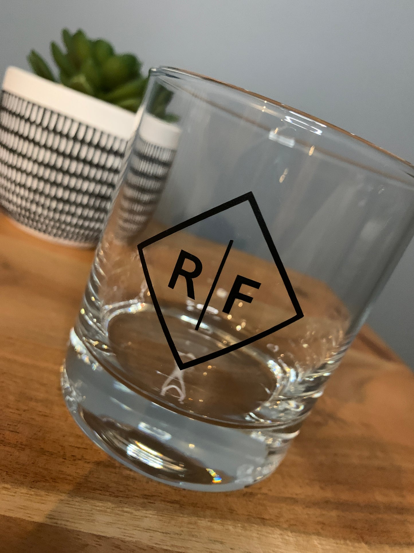 Whiskey Glass - Initials