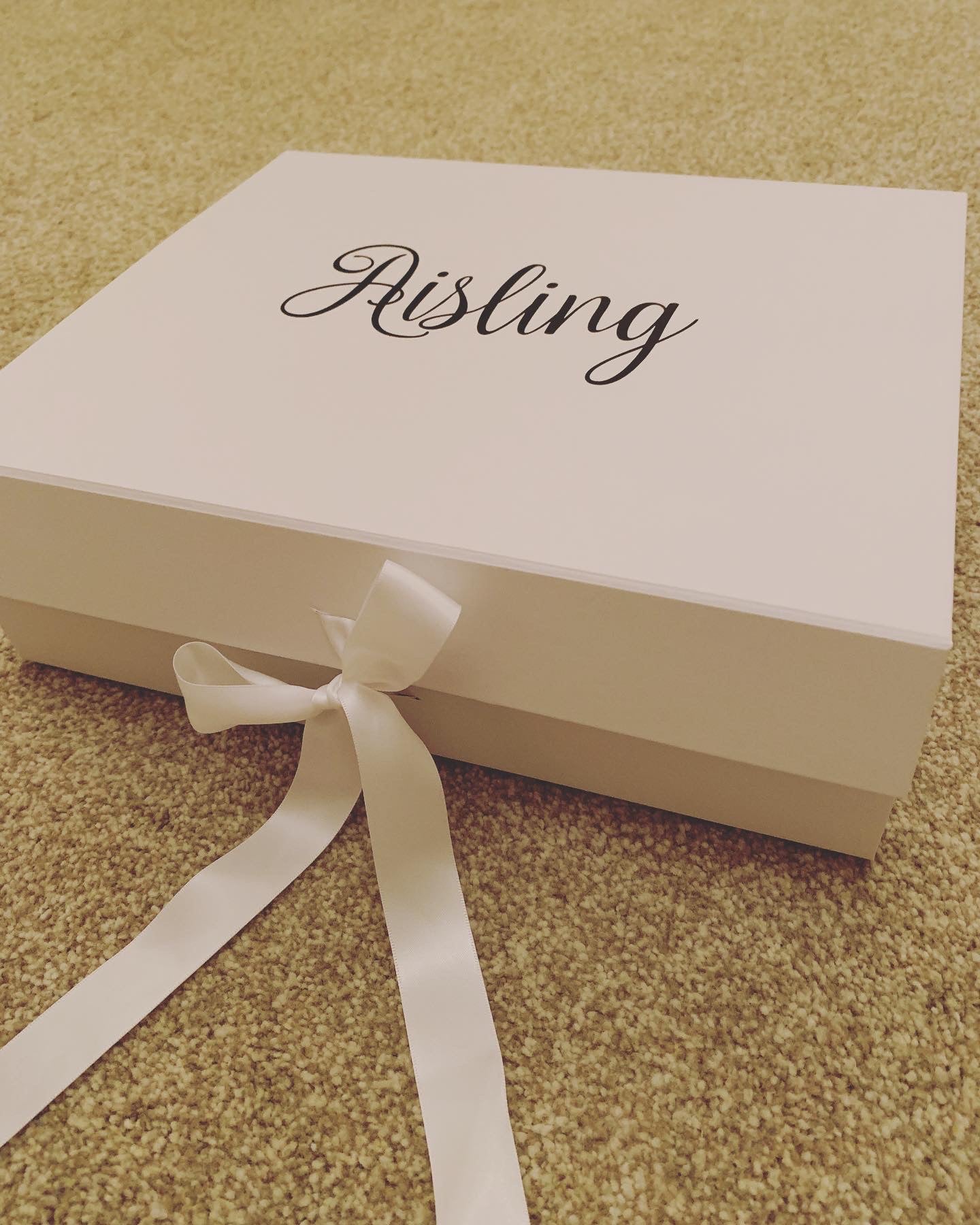 Luxury Gift Box (White) - Name Only