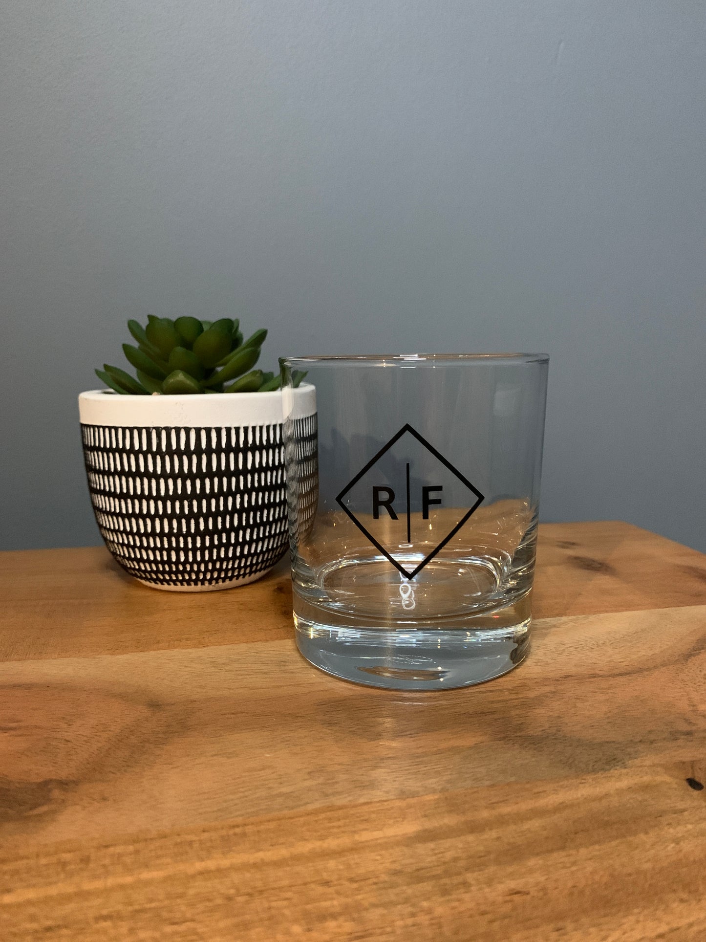 Whiskey Glass - Initials