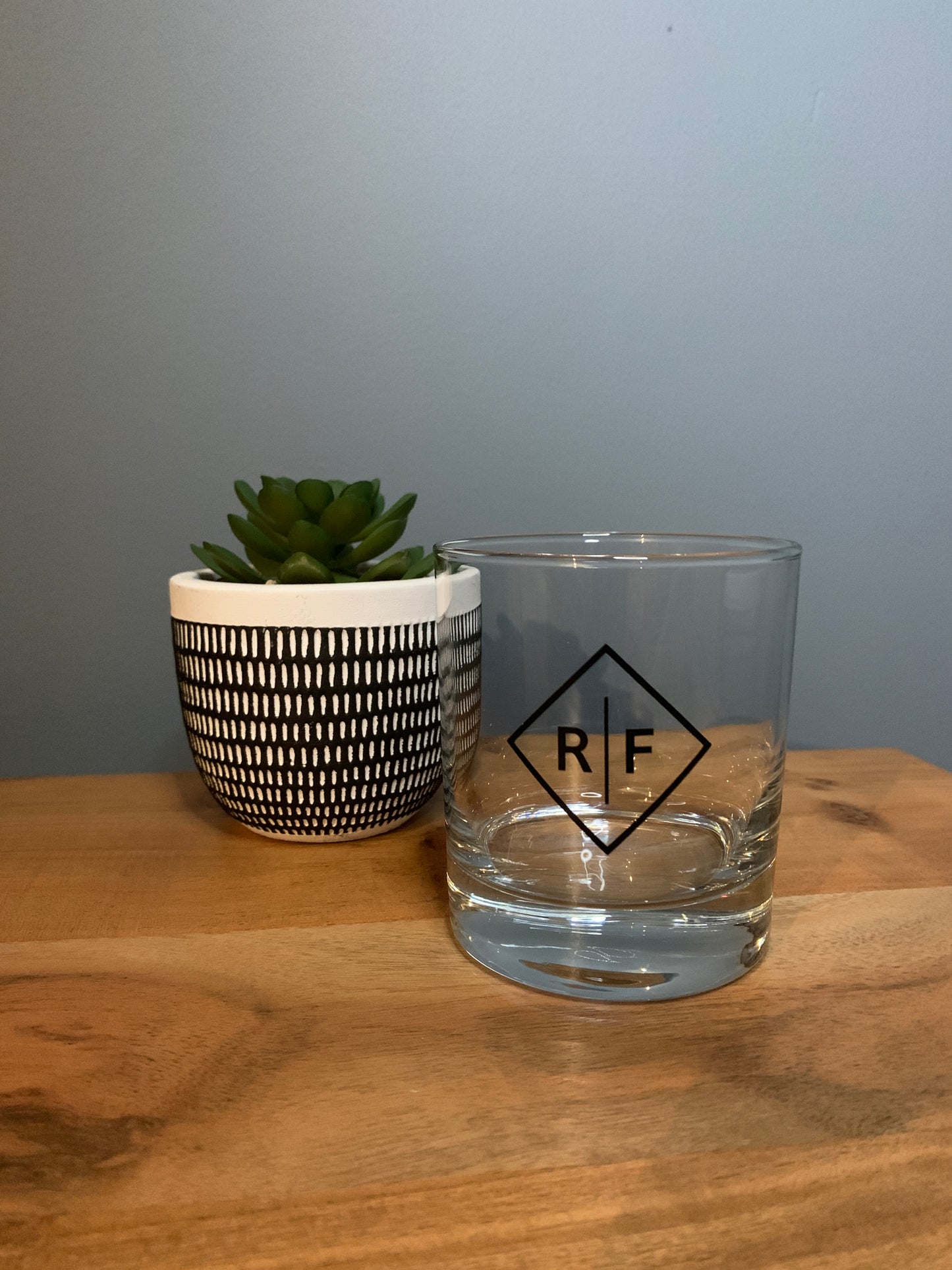 Whiskey Glass - Initials